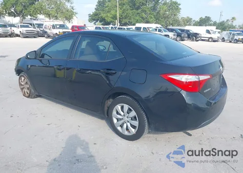 2015 Toyota Corolla Le z USA, uszkodzony, nr VIN 2T1BURHE6FC340737